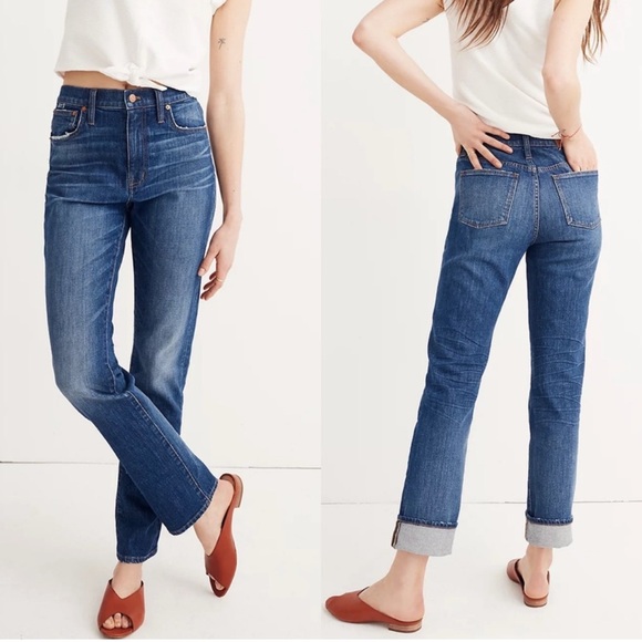 Madewell Denim - Madewell The High Rise Slim Boyfriend Relaxed Leg High Waisted Jeans Size 30